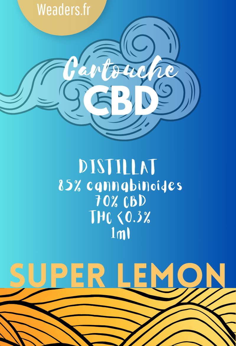 Cartouche Vape CBD SUPER LEMON | 1ml: 85%