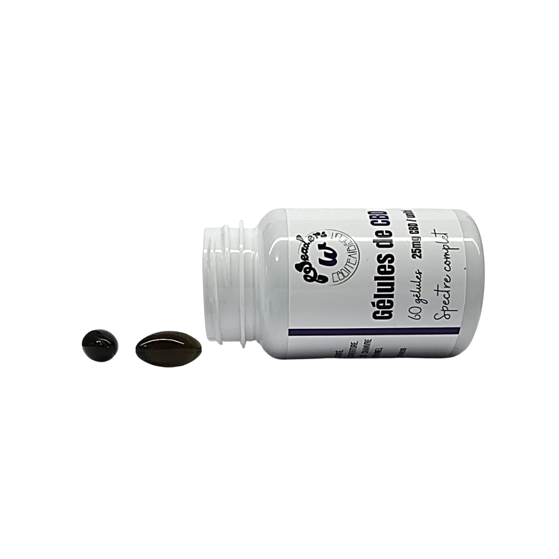 Gélules 25mg CBD/unité | Boite de 60 | WEADERS