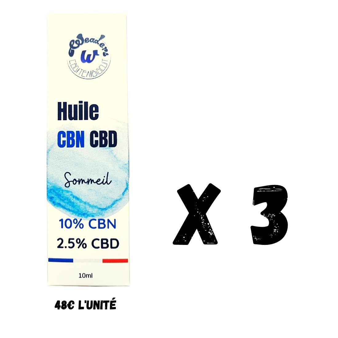 Huile 10% CBN 30ml | Sommeil | WEADERS