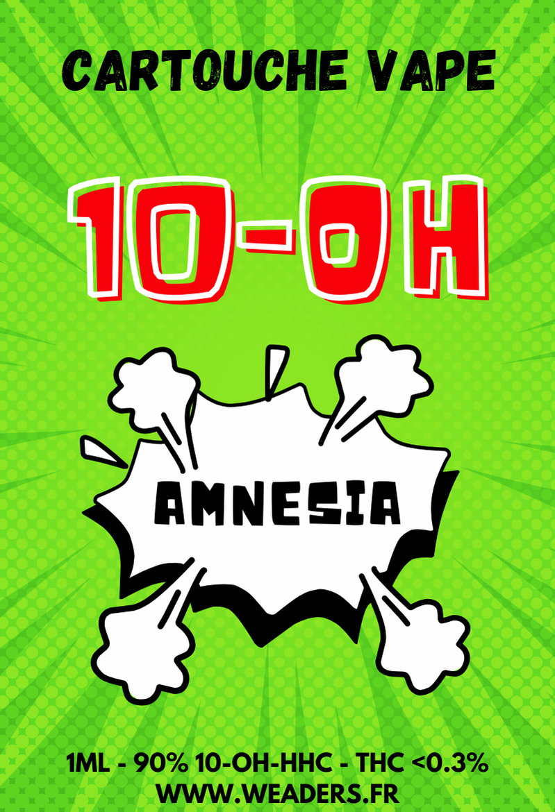 Cartouche vape 10-OH-HHC 90% Amnesia | 1ml | Weaders