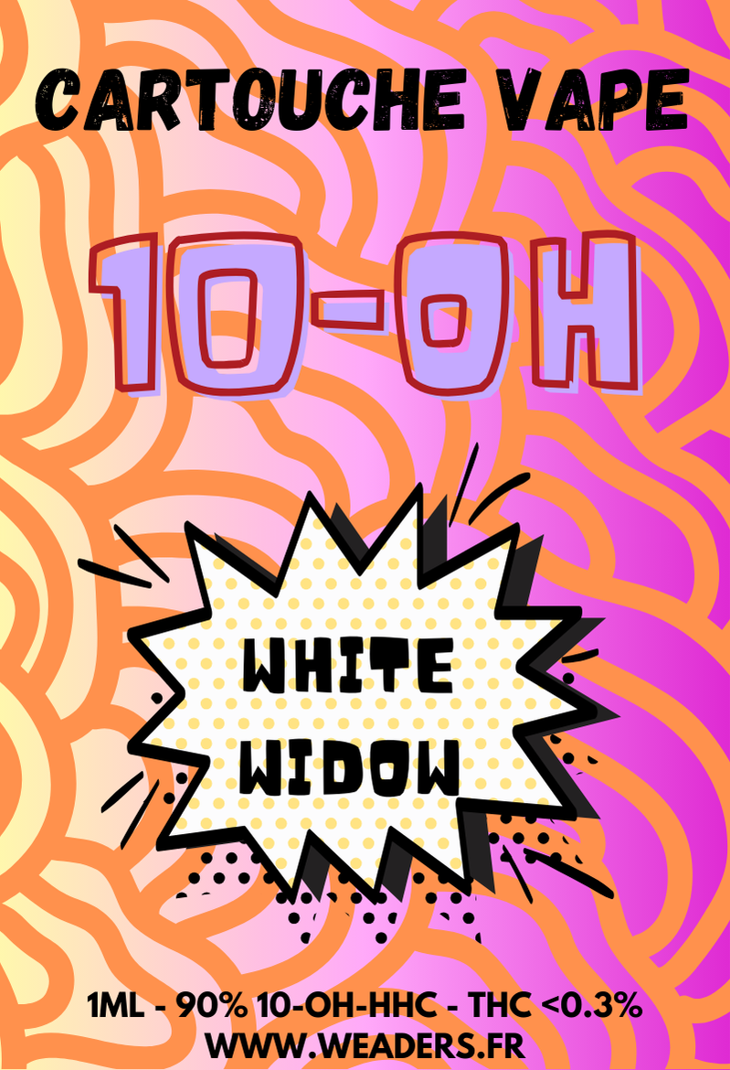 Cartouche vape 10-OH-HHC 90% White widow | 1ml | Weaders