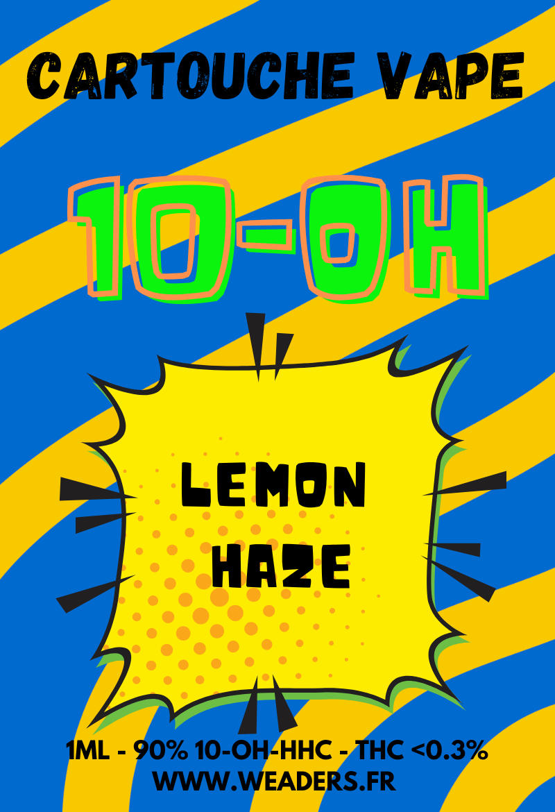 Cartouche vape 10-OH-HHC 90% Super lemon haze | 1ml | Weaders