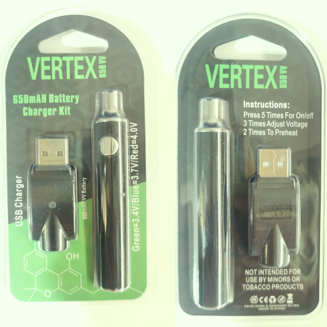 Batterie Pen Vertex | USB & Rechargeable
