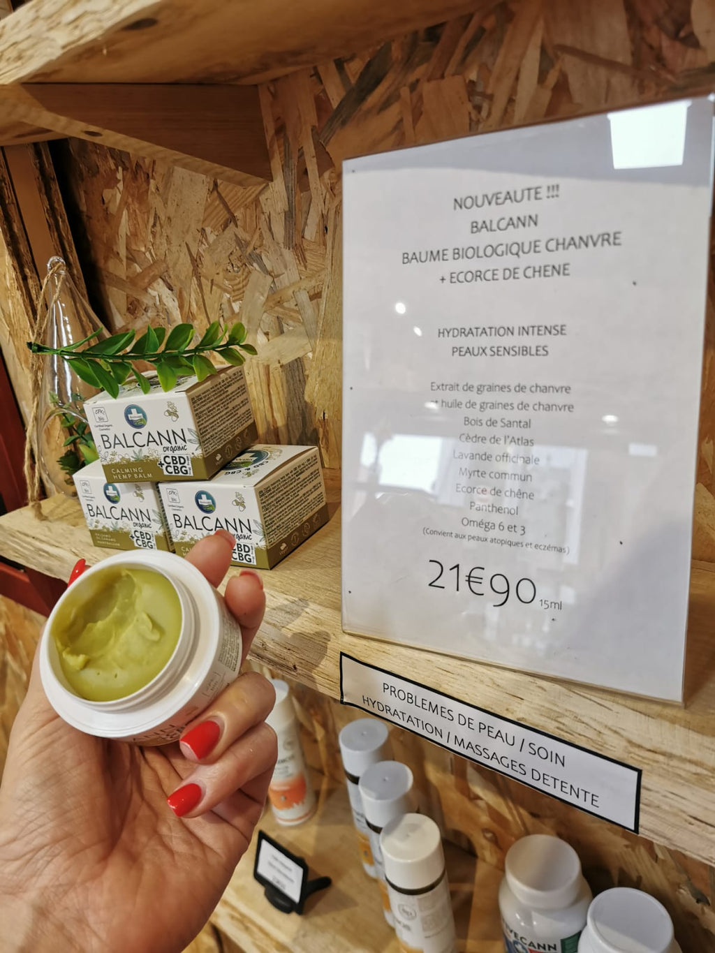 Crème hydratante CBD/CBG efficace : Balcann 50ml