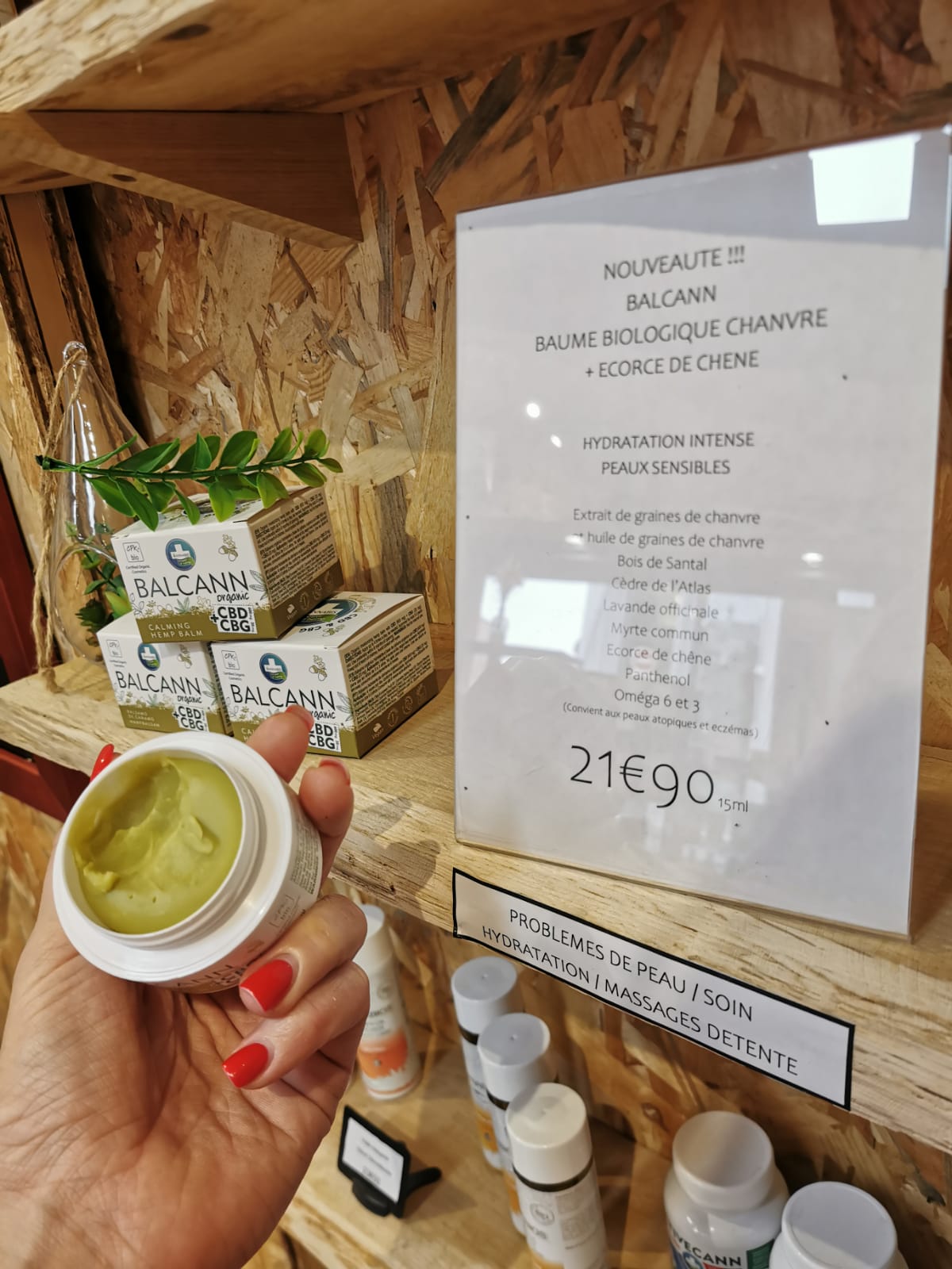 Crème hydratante CBD/CBG efficace : Balcann 50ml