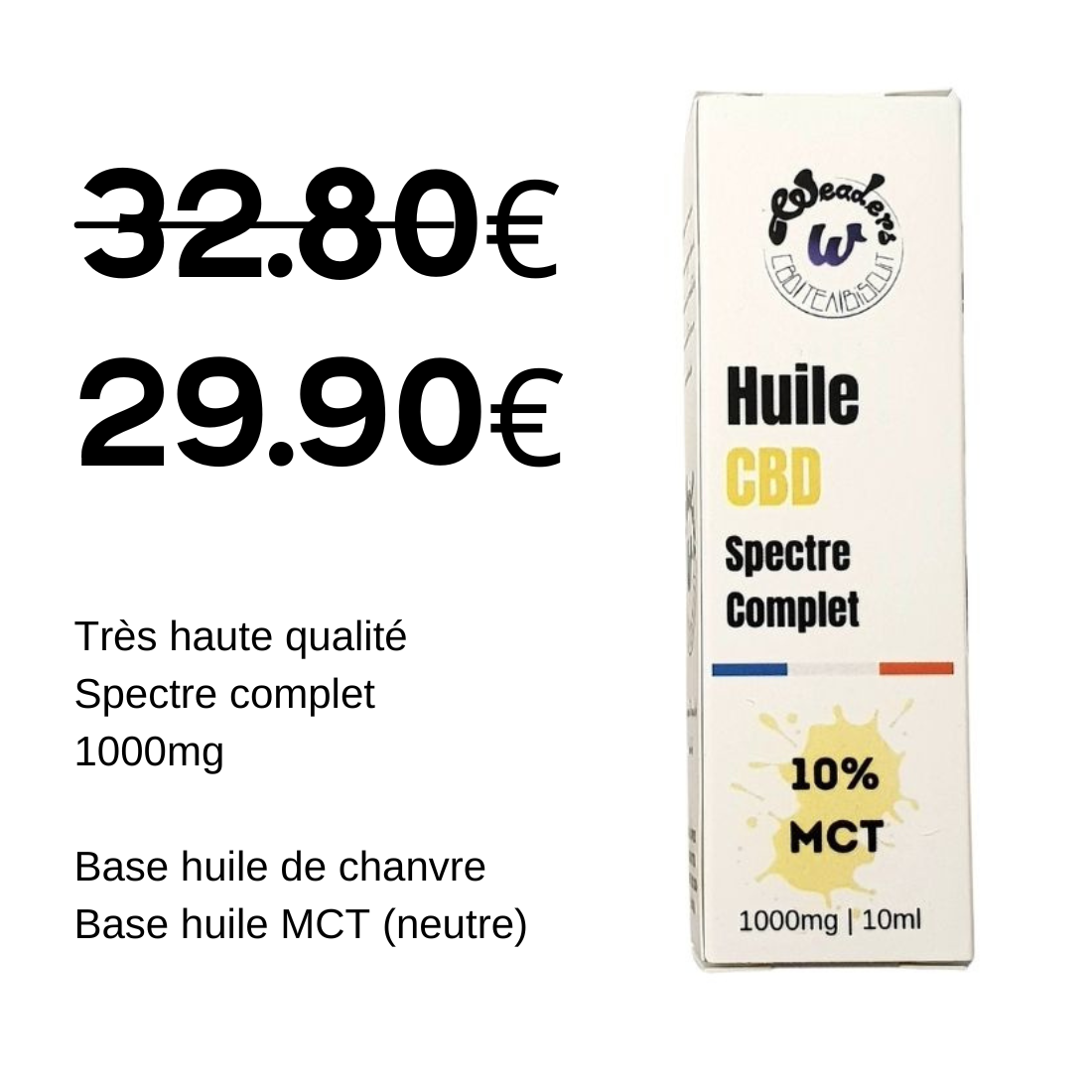 Huile 10% CBD 10ml | WEADERS