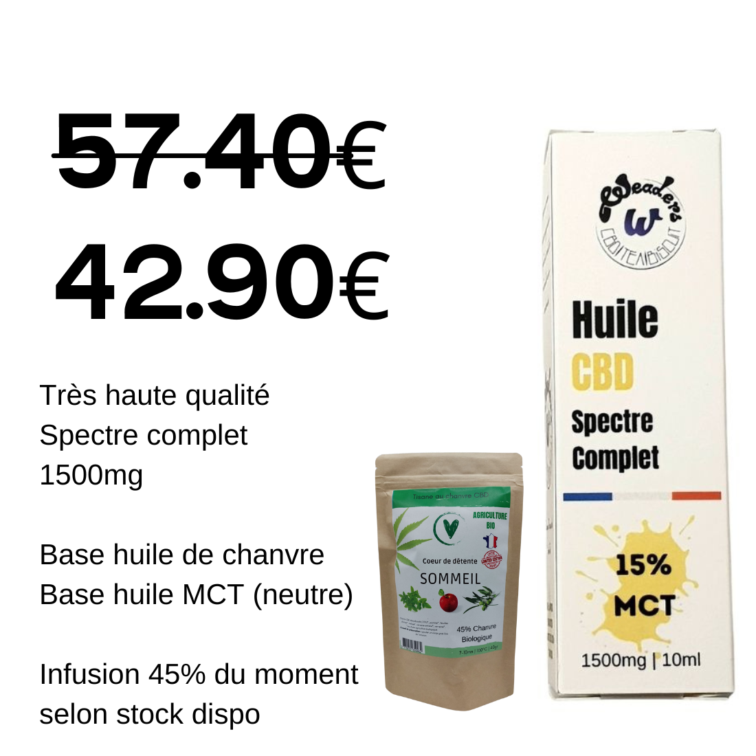 Huile 15% CBD 10ml | WEADERS