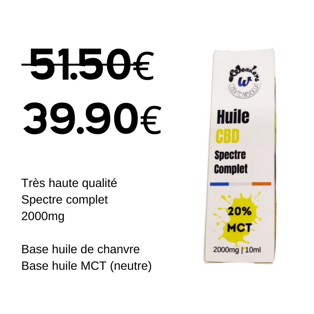 Huile 20% CBD 10ml | WEADERS