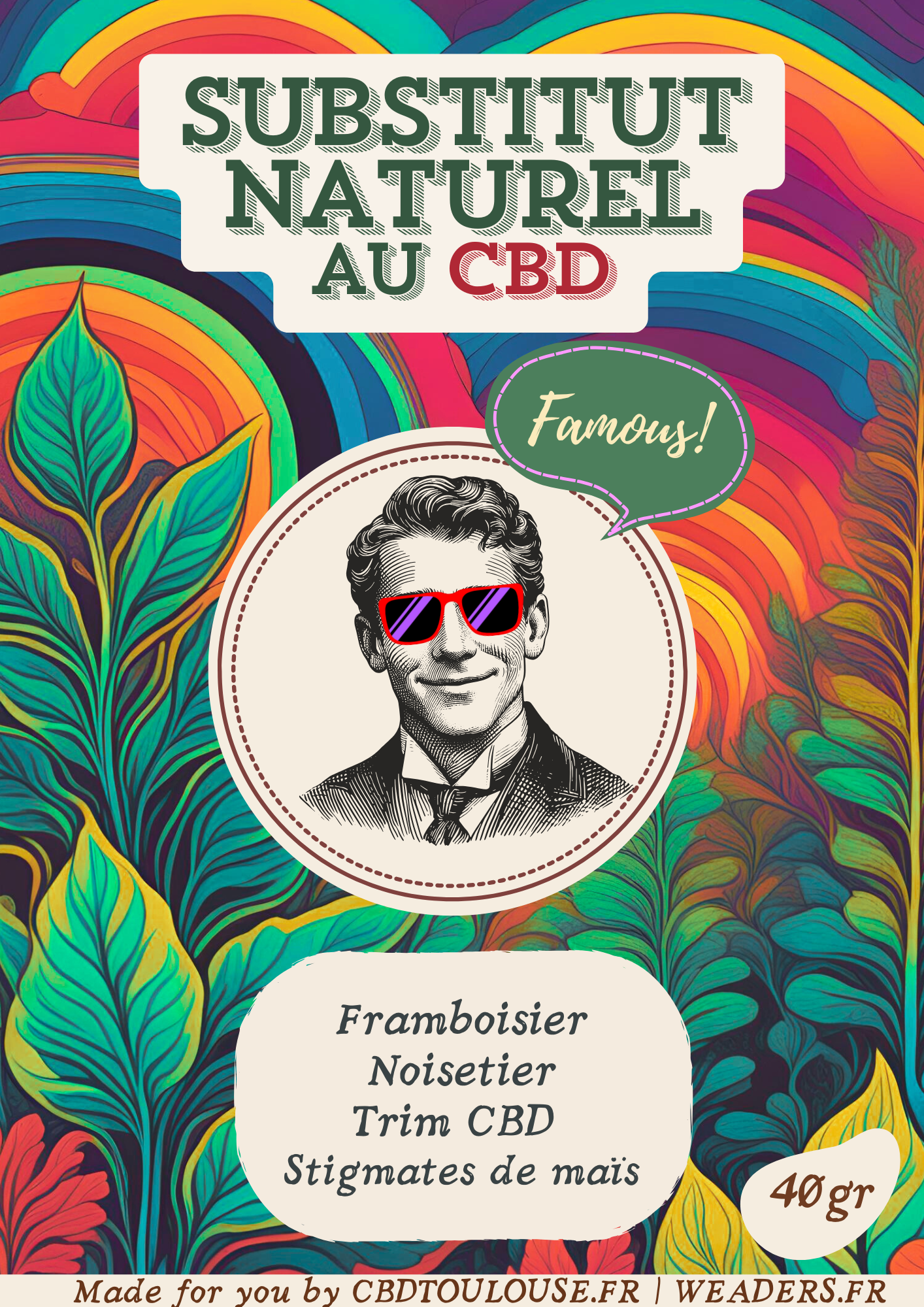Substitut naturel de tabac "famous" | 40gr