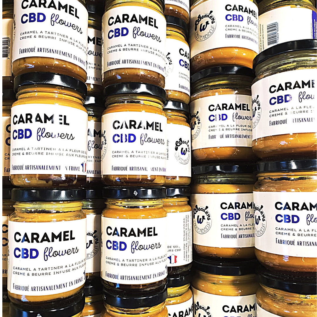 Caramel au beurre de fleurs de cannabis CBD | 100gr | WEADERS