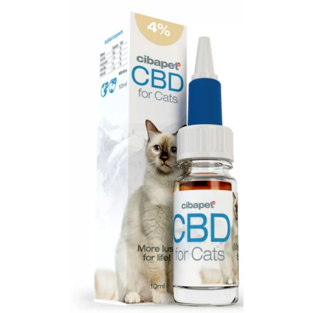 Huile 4% CBD Chats 10ml | Cibapet
