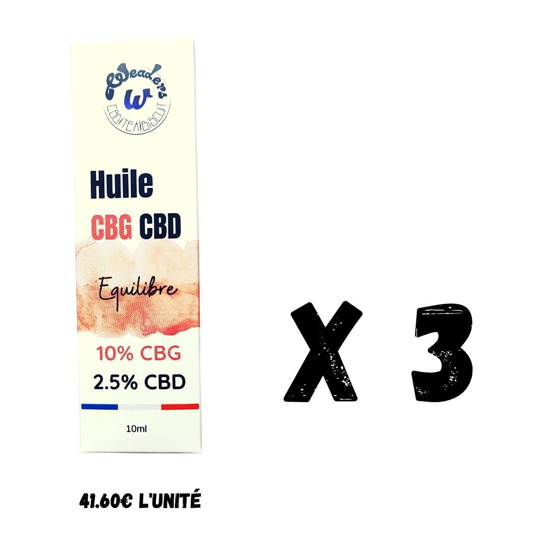 Huile 10% CBG 30ml | Equilibre | WEADERS
