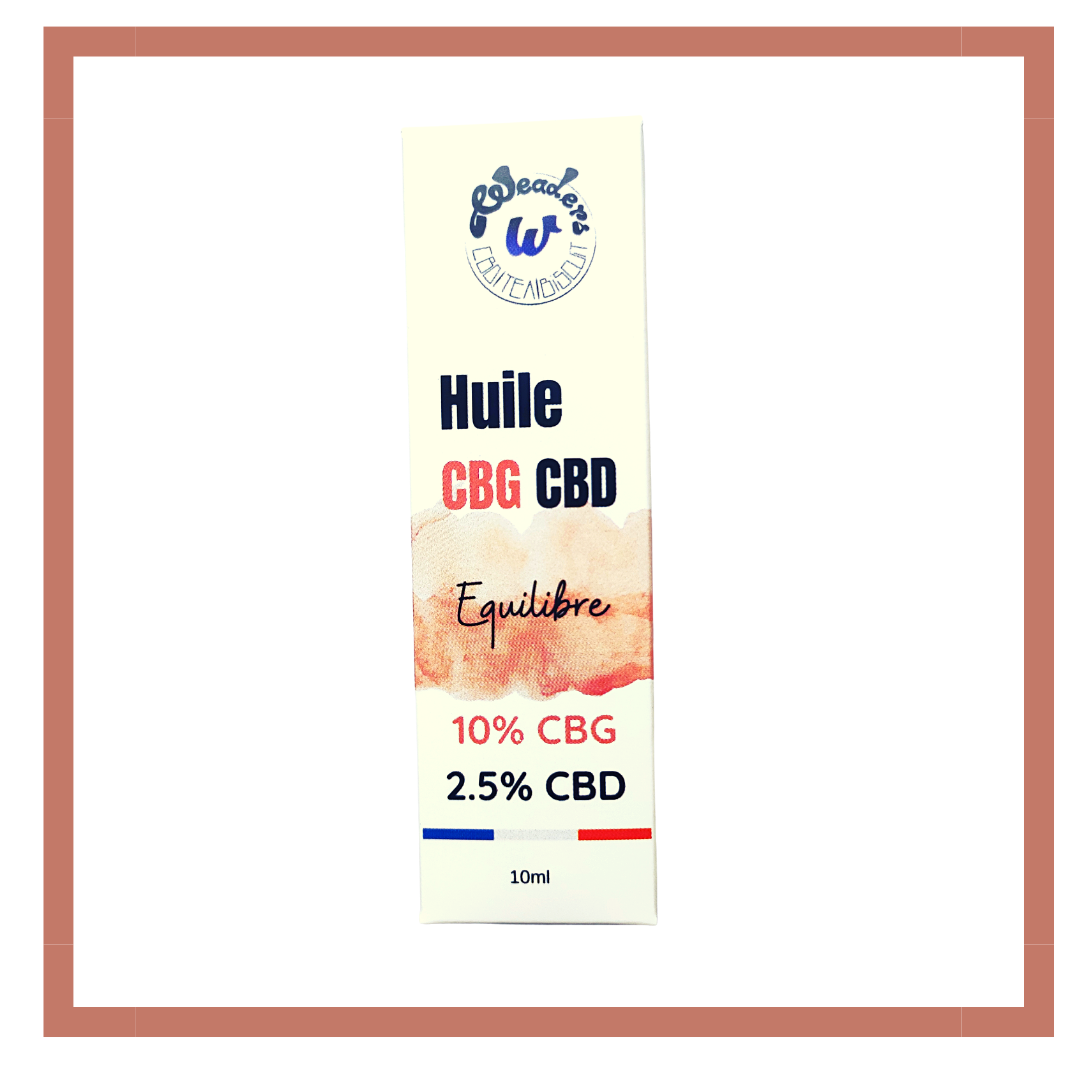 Huile 10% CBG 10ml | Equilibre | WEADERS